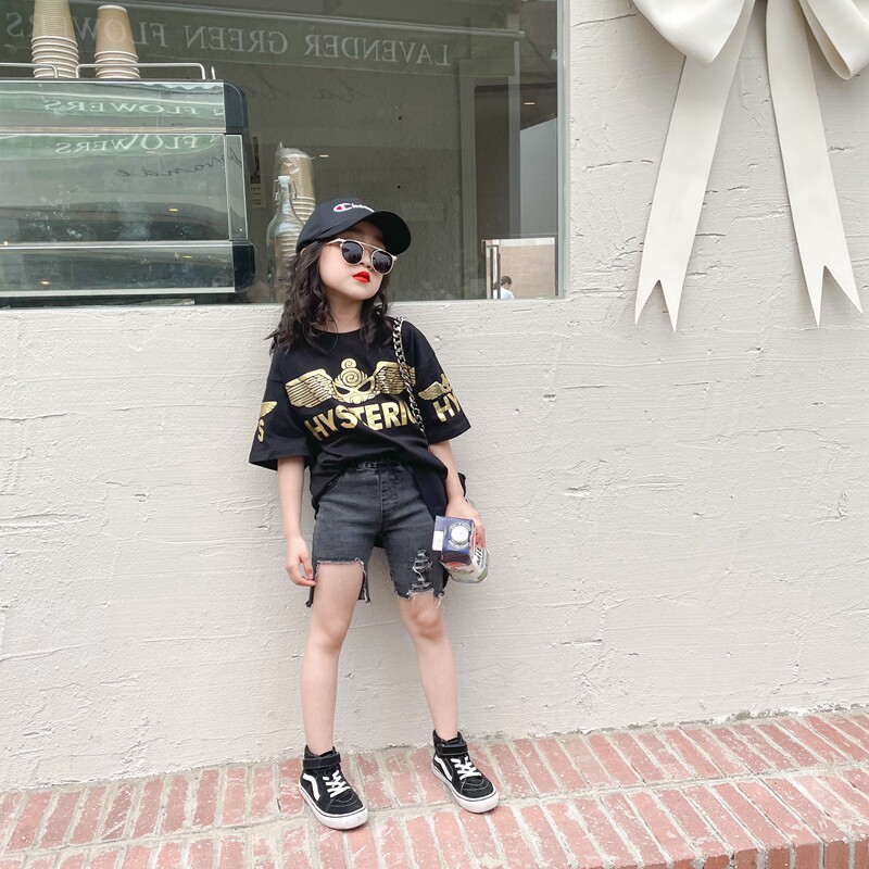 A three-mouth summer pro-submount T-shirt 2022 new neutral handsome men and women Pacifier Flying Eagle Short Sleeve Tide