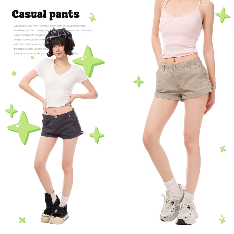 K787 American Style Hot Girl Washed Denim Shorts Women's Low-Waist Three-Quarter Pants Straight Loose Solid Color Denim Hot Pants K787 American Style Hot Girl Washed Denim Shorts Women's Low-Waist Three-Quarter Pants Straight Loose Solid Color Denim Hot Pants