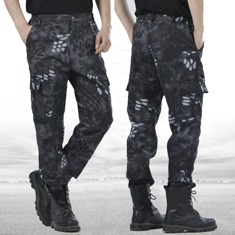 Outdoor reckless camouflage pants male army fan loose wear-resistant casual pants trousers factory machine repair labor insurance tactical overalls