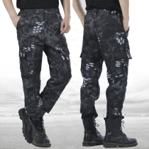Outdoor Mang camouflage pants mens military fans loose wear-resistant casual pants trousers factory repair labor insurance tactical overalls