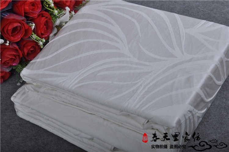 Foreign trade thickened striped solid color original white bed cover quilt cover quilt cover