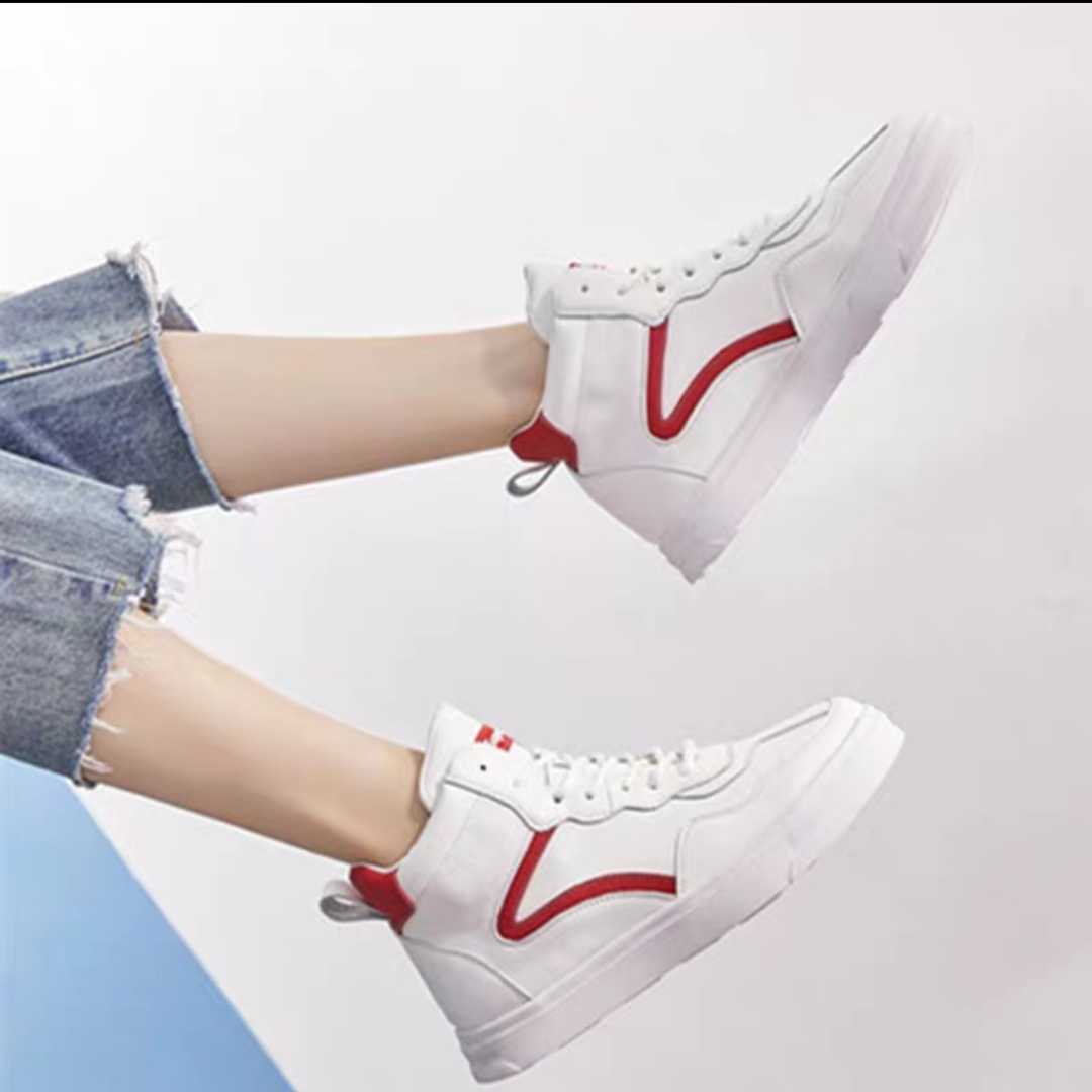 Men and women with disabilities customized high and low shoes length and short feet invisible increase single height correction leather breathable short boots off women's shoes