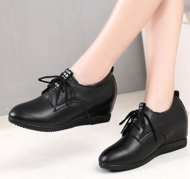 Physical And Mental Disorder People Customize High And Low Shoes Length Foot Single Invisible Heightening Corrective Shoes Size Code Genuine Leather Autumn Winter Women Shoes