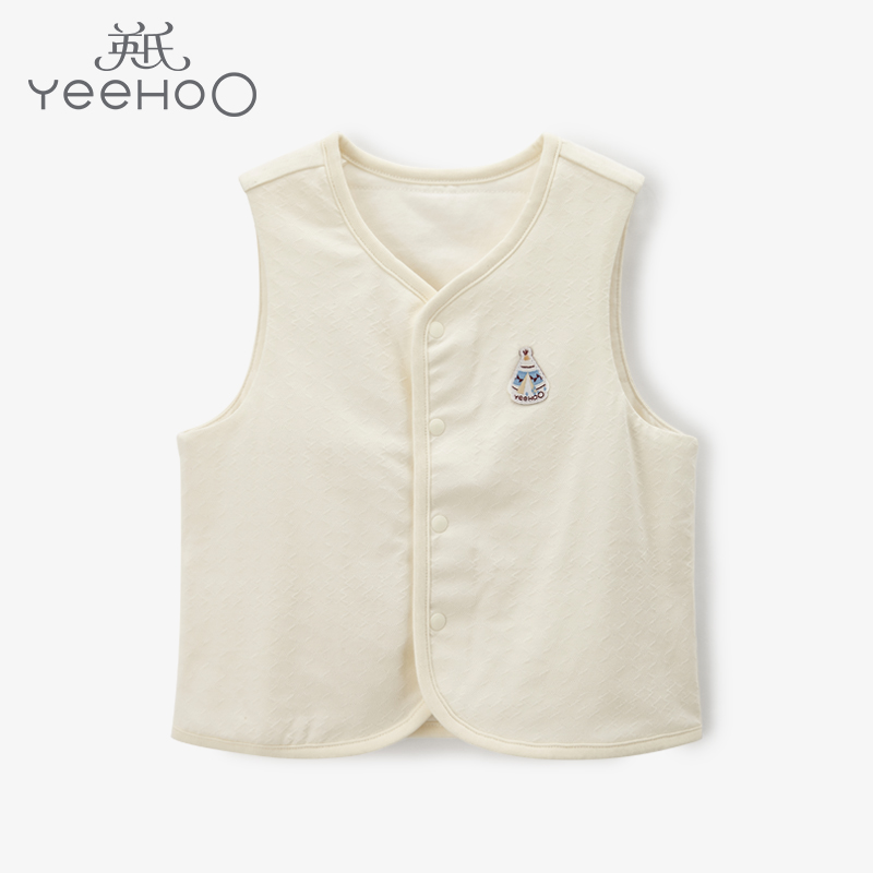 English baby waistcoat for men and women Baoku winter antibacterial laminated cotton warm vest blouses YLPAJ30008A01