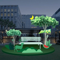 Scenic Area Mall Atrium decoration simulation balloon tree Mei Chen pile headstore hotel atmosphere arrangement dp point props