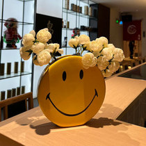 Cure Decpression Smiley face Vase trend art Home Office Decoration Pendulum круглый керамический цветочный горшок