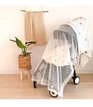 British HelloKings trolley mosquito net cover is covered by sun protection sunshade cloth for breastfeeding anti-mosquito and insect-proof mesh cover