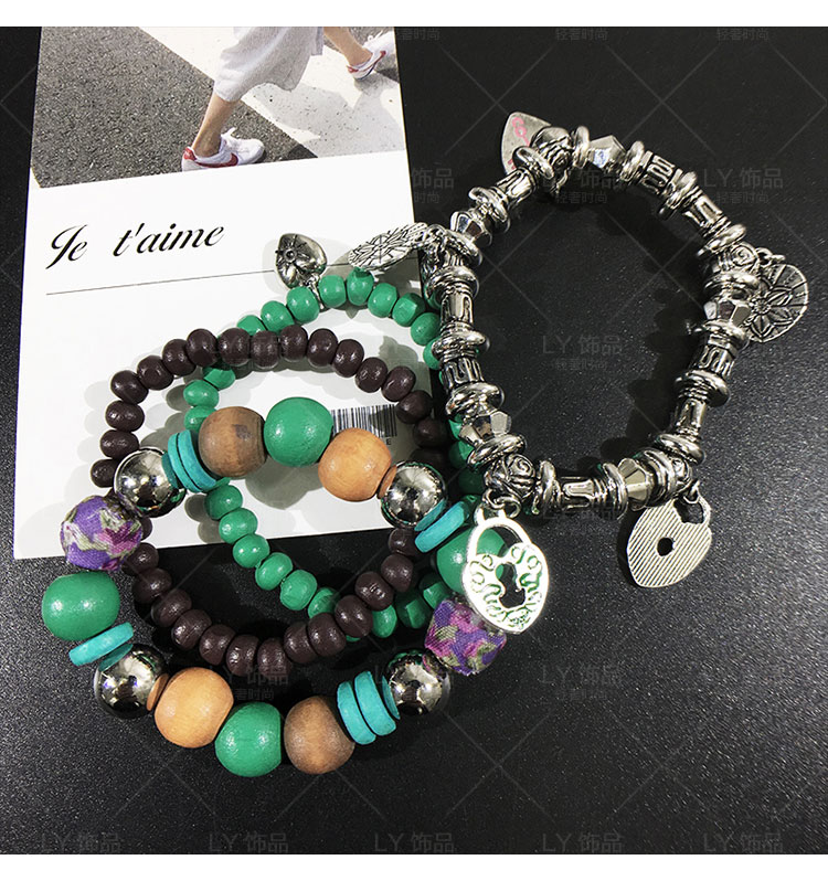 Bohemian nhiều lớp phù hợp với vòng tay retro nữ trang sức tay ngày Hàn Quốc thời trang gió quốc gia vòng tay phụ kiện - Vòng đeo tay Cuff vòng daniel wellington 