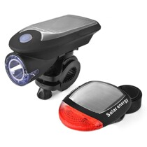 Bicycle light glare headlight night riding equipment solar rechargeable flashlight mountain bike light accessories