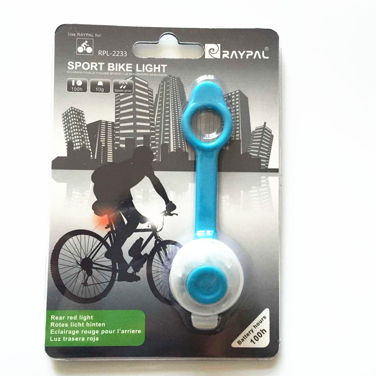 RAYPAL 2233 Bicycle Tail Light Safety Warning Light 3LED Silicone Light Mountain Bike Frog Light