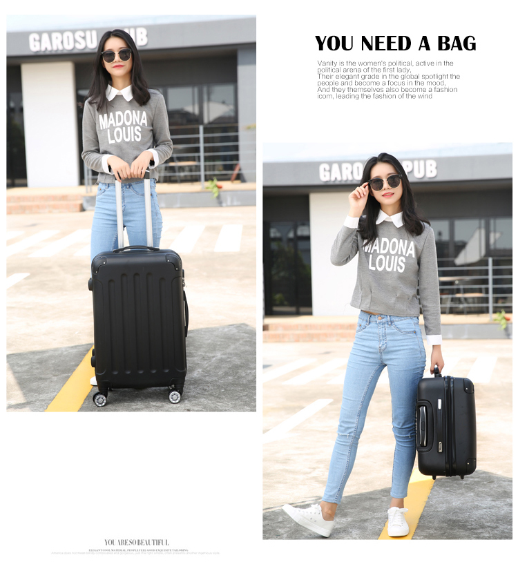 Xe đẩy đa năng vỏ nhôm khung hành lý vali vali 24 sinh viên hộp mật khẩu 20 inch 26 hộp da 28 vali kéo nhựa