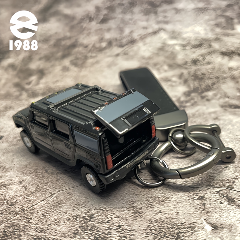 Authentic Licensed Personalized Alloy Metal 3D Model Keychain Pendant Suitable for Hummer H2 Off-Road Tough Guy Modified Car Model Authentic Licensed Personalized Alloy Metal 3D Model Keychain Pendant Suitable for Hummer H2 Off-Road Tough Guy Modified Car Model
