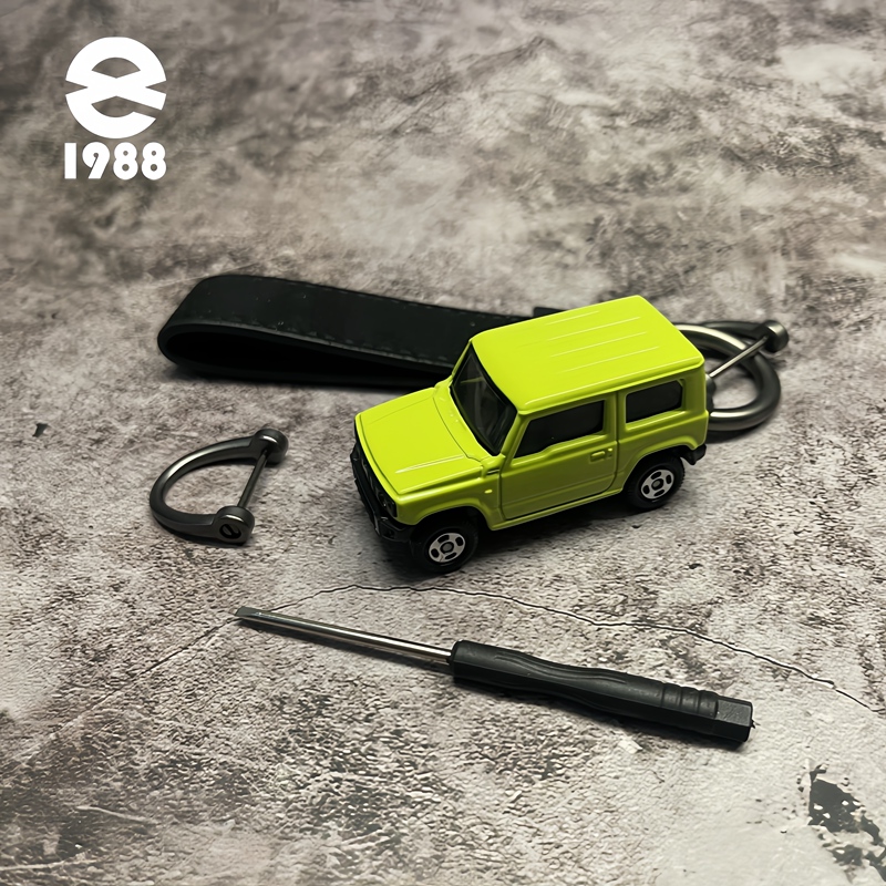 Authentic Licensed Personalized Alloy Metal 3D Suzuki Jimny Off-Road Modified Car Model Keychain Pendant