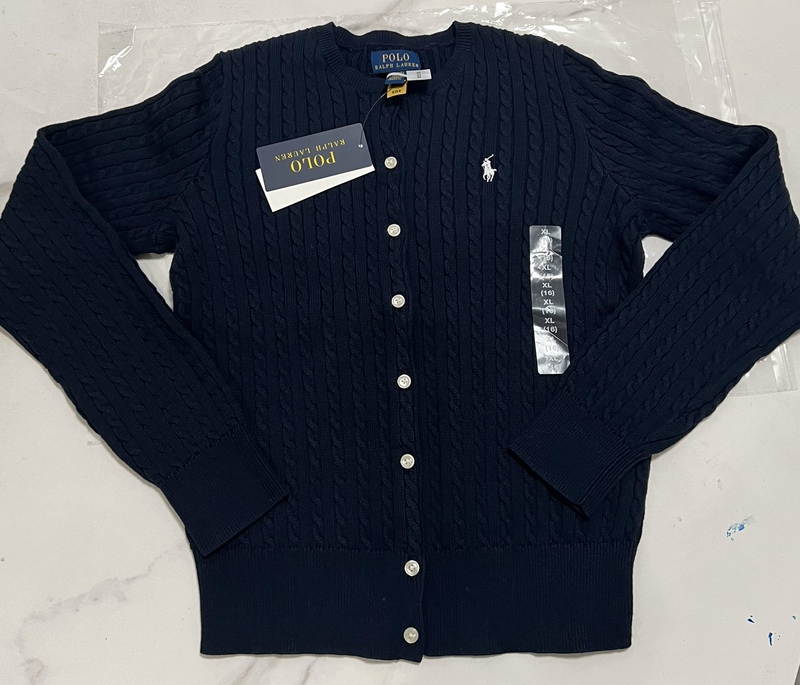 Ralph Lauren Children's Cotton Cable Knit Cardigan, Same Style as Zhao Lusi's Sweater Ralph Lauren Children's Cotton Cable Knit Cardigan, Same Style as Zhao Lusi's Sweater