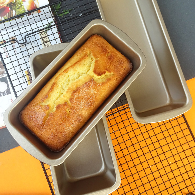 Pound cake mold strip toast bread mold not stained with bread box baked-pan home tool oven used-Taobao