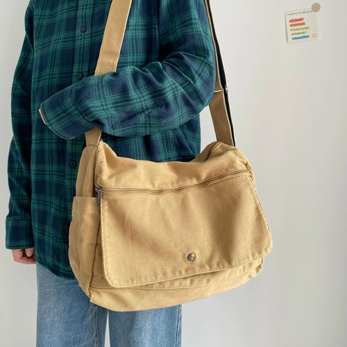 Японский шоппер для отдыха, ретро сумка через плечо, сумка на одно плечо, рюкзак, в американском стиле