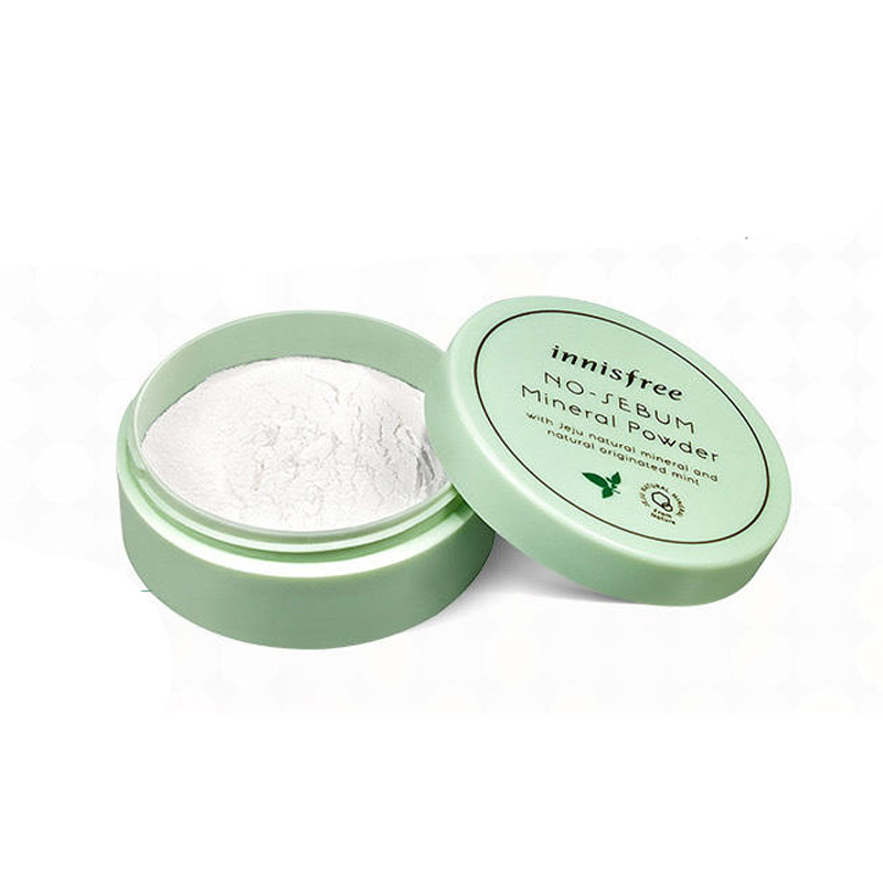 Hàn Quốc chính hãng innisfree Yue thơ phong cách Mint lỏng bột phấn trang điểm bột mật ong kiểm soát dầu trang điểm kéo dài phấn nén mac