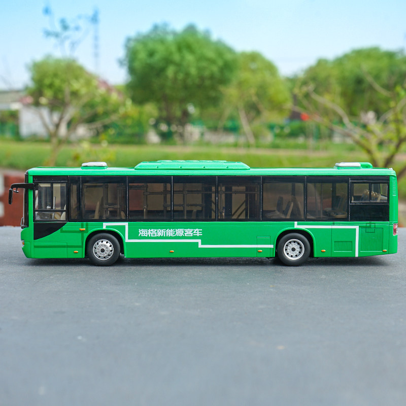 1:42 Scale Original Suzhou Jinlong Higer Bus B92H Higer New Energy Bus Model