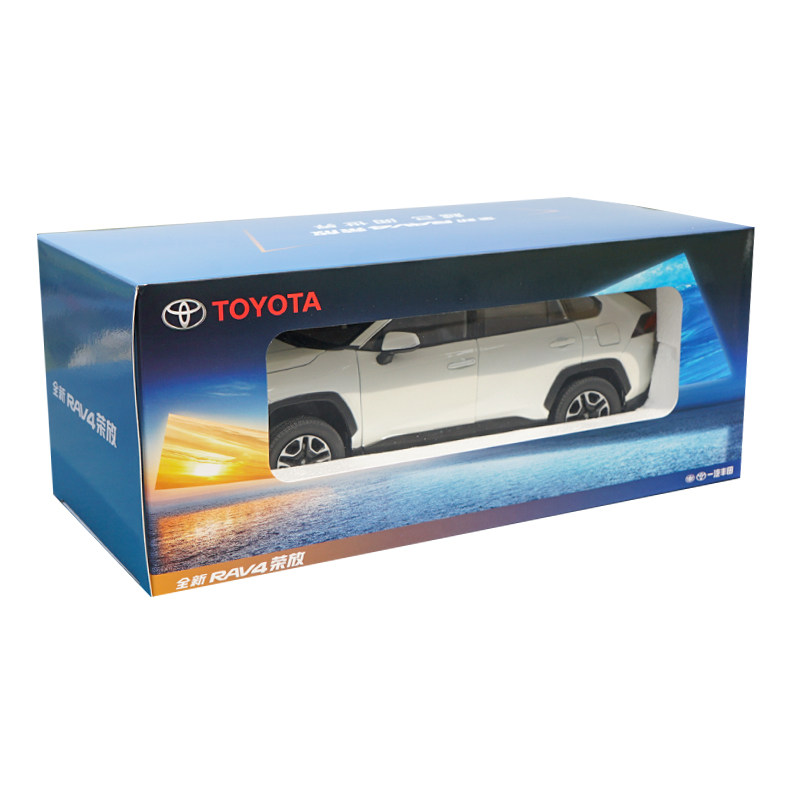模型車原廠汽車模型1:18原廠一汽豐田全新RAV4 榮放2019款仿真合金汽車