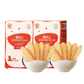 Akita full rice cake without white sugar added 6-month-old baby snack food molar stick biscuit 14g*2 box