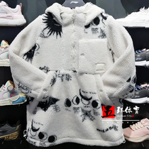 Li Ning jacket 2021 Winter New products Woman cashmere printed warm and comfortable loose knit blouse AFDR714