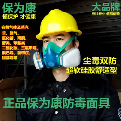 Baoweikang soft silicone gas mask Spray paint chemical odor droplets coal mine dust mask Dust protection