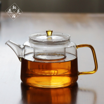 Glass pot tea kettle household cold water teapot filter high temperature resistant glass kung fu tea set cooking teapot
