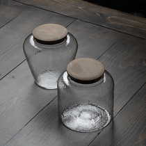 Chang Yitang glass tea tank storage tank snack pot Puer small green orange tea storage tank kung fu tea set kung fu tea accessories