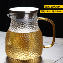 Chang Yitang Hammer pattern cold water kettle Heat-resistant glass kettle Household kettle High temperature water cup Large teapot thickened