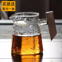 Japanese-style heat-resistant glass Road cup tea leak integrated Crescent Green Tea with filter kung fu tea set thick tea divider
