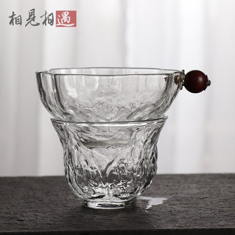 Glass tea strainer creative fine tea leak fair cup tea maker tea strainer tea filter tea partition Kung Fu tea set accessories
