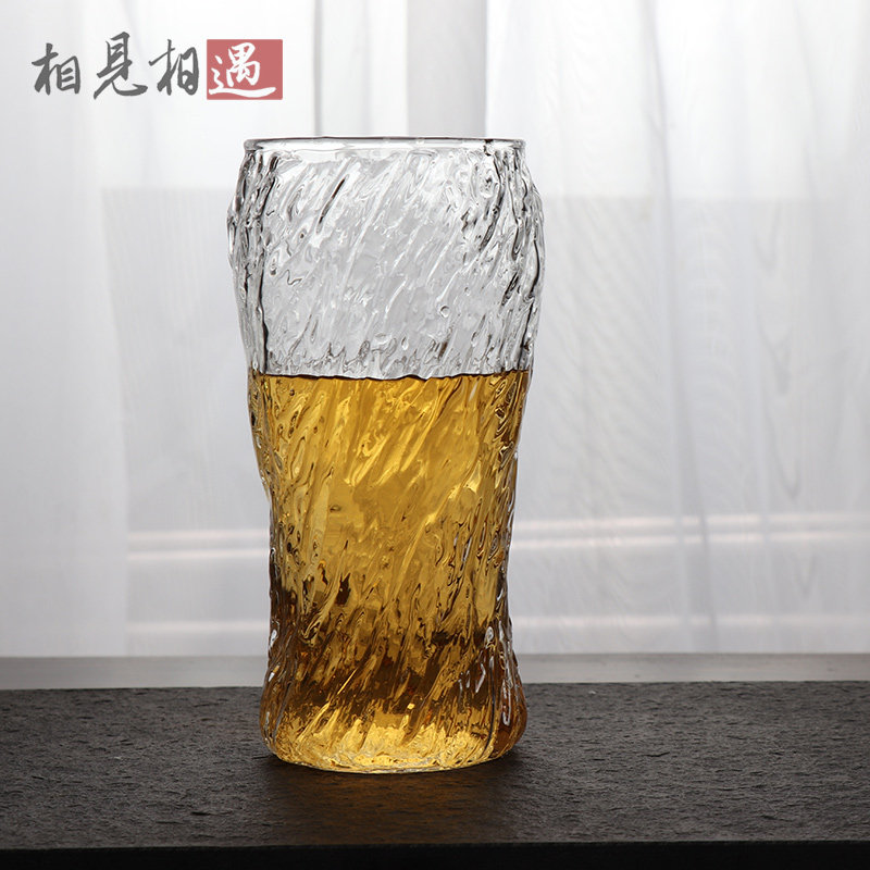 A hot - resistant beer juice of Japanese glass glass cup drink water - living room tea cup household