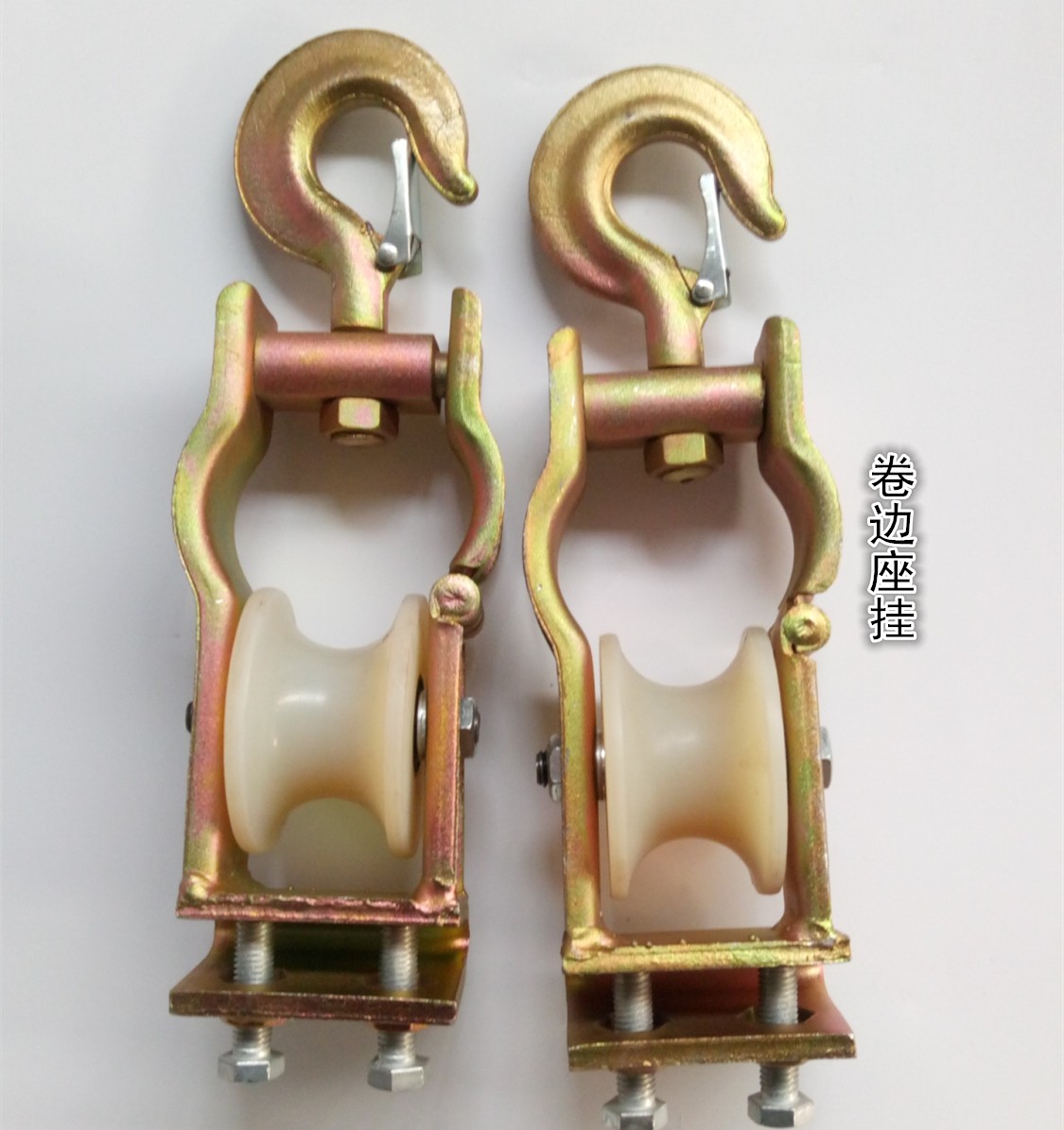 Power pay-off pulley 2 tons reinforced folding nylon to do hanging dual-use pulley electrician tool pulley pulley hanging wheel