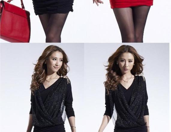 2018 hộp đêm của phụ nữ mùa thu và mùa đông mới mỏng sexy thời trang bìa bụng túi hip dài tay áo mới kích thước lớn ăn mặc váy suông