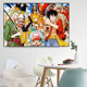 2024 New Dot Stick Diamond Cross Stitch Cartoon Anime One Piece Living Room Bedroom 5d Diamond Painting Brick Stone painting full of Diamonds