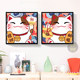 Lucky cat diamond painting 2024 new cartoon animal festive cat 5d diamond cross stitch ຫ້ອງຮັບແຂກຫ້ອງນອນເຕັມໄປດ້ວຍເພັດ