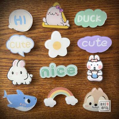 2026 New Korean ulzzang brooch cartoon acrylic Badge Japanese style cute Harajuku Girl brooch