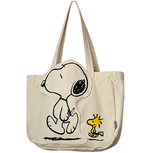 Snoopy, nuby, оригинальная мультяшная льняная сумка для отдыха, сумка на одно плечо