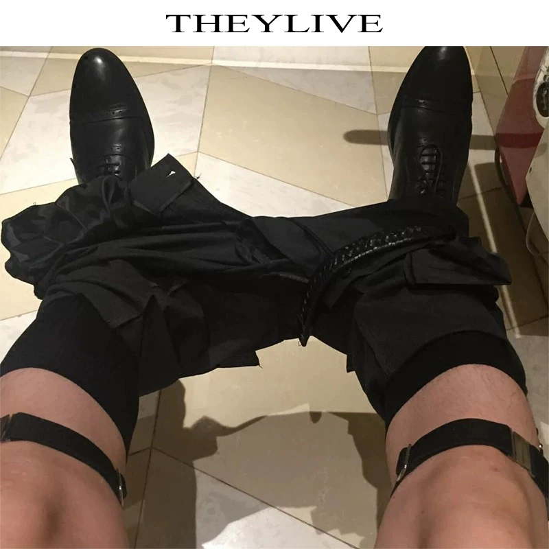 THEYLIVE Men's cotton sock clips, garter belt suit formal accessories, double-ended duckbill buckle cotton sock clips, 1 pair