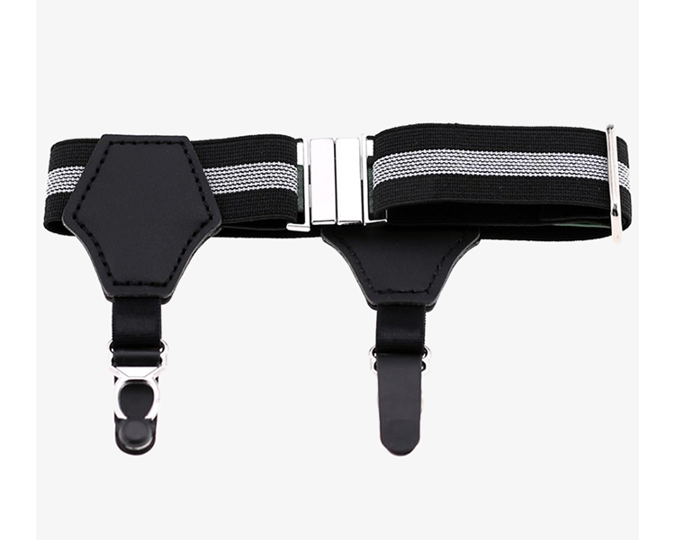 [Sản phẩm mới] Vớ nam Garter với khóa bầu đôi vớ đen chất lượng cao phụ kiện kinh doanh