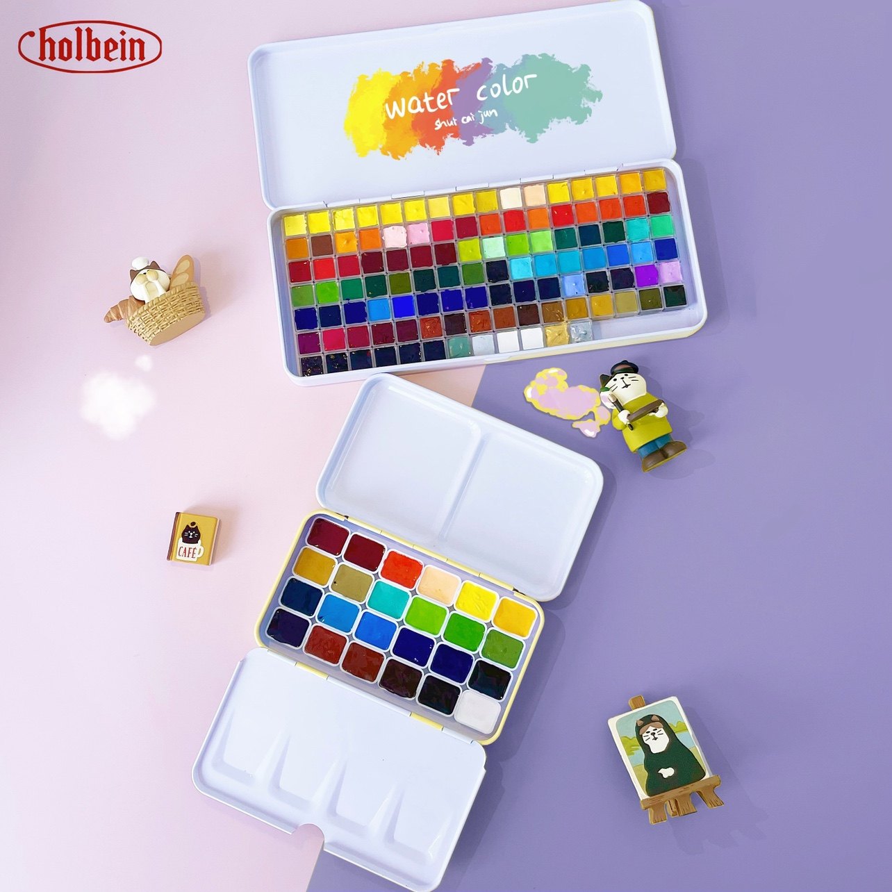 Japan 108 Color Horbyn Painted Solid Paint Transparent Hb Watercolor Monarch by Watercolor Paint