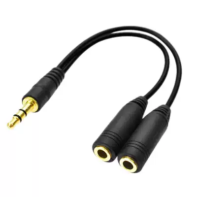 3 5mm 1 in 2 Couples Audio Line Earphone Splitter For Phone