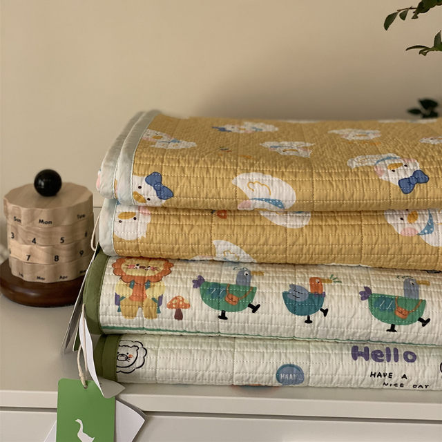 Korean Big Goose genuine double-sided cotton single bed cover