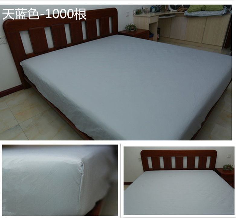 Tấm trải giường bằng vải cotton trampoline 1,8 m 1,5 m màu đặc 120 sợi 35cm dày lên nệm bọc tùy chỉnh - Trang bị Covers Ga phủ giường là gì