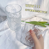 Glacier Textured Glass Cups with Wind Cup Children with high face value Coffee drinks juice Cup Home Japan Beer Cups