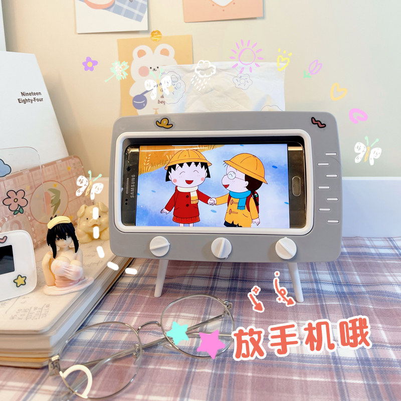 ins wind toilet paper box home living room creative hostel light lavish and simple multifunctional tea table containing paper towel box