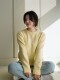 Homemade 100% pure cotton thread sweater women's loose pullover round neck autumn and winter sweater with thick inner layer