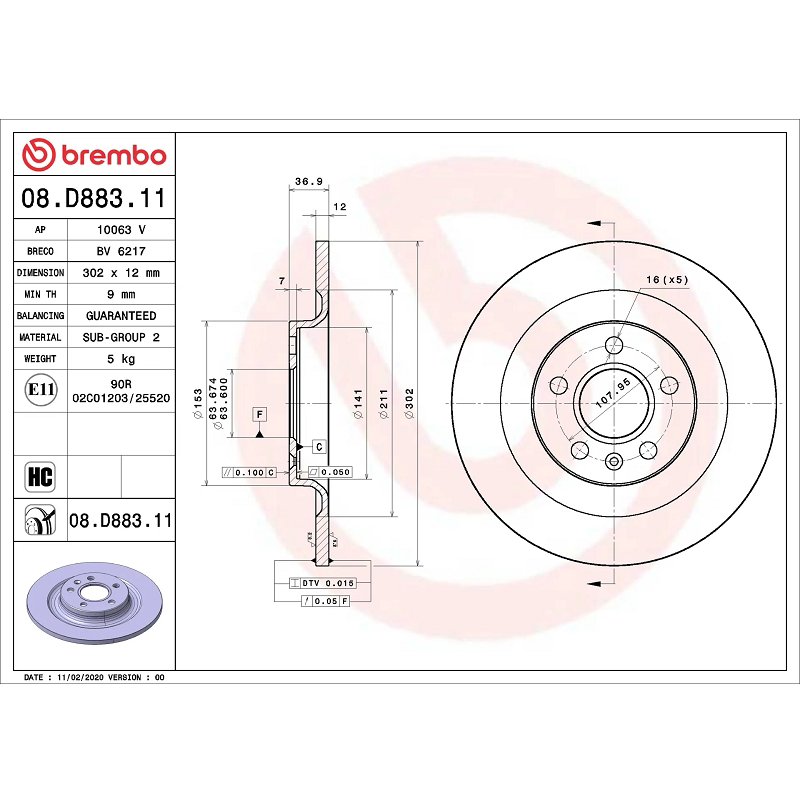沃尔沃XC40换后刹车盘，选布雷博08.D883.11靠谱吗？2026年升级趋势怎么看？