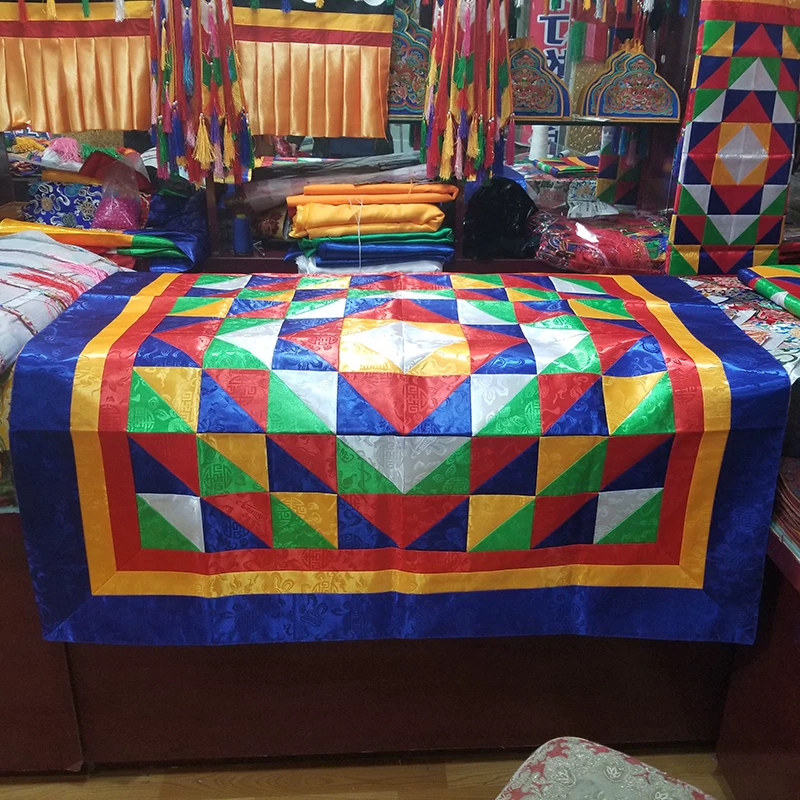 Поставляющие тибетский тибетский храм раскладной стол Буми Зонг Buddhist Temple Decoration Master Lama Lama chanting скатерть