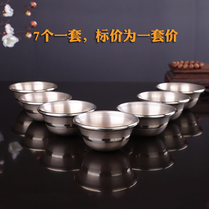 Nepal bronze water supply bowl thickened by hand to create Tibetan Buddhist Buddhist Hall for Buddha with a water supply cup bowl